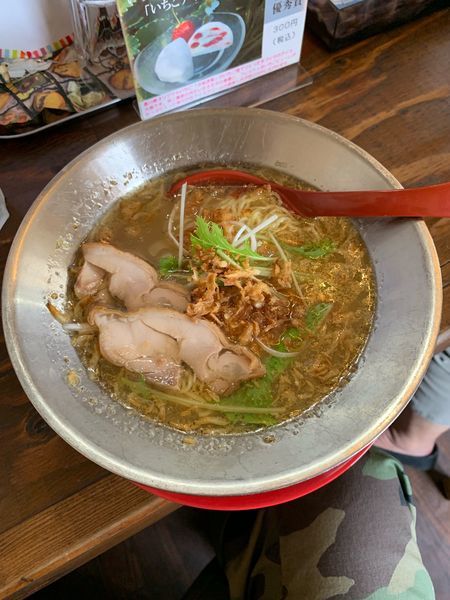 「えび塩ラーメン（８３０円）」@らーめん七福神の写真