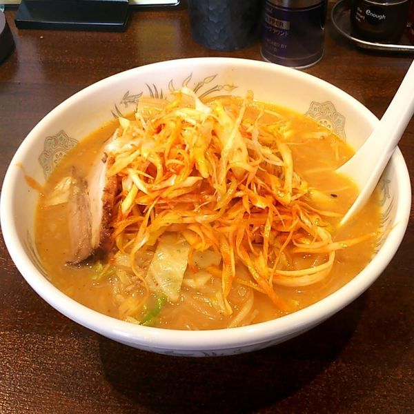 「味噌ラーメン＋辛ネギ」@関関の写真