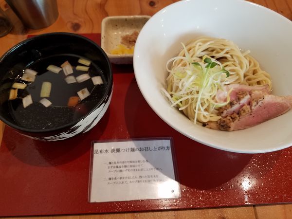 「限定　鴨だし淡麗昆布水つけ麺」@麺処 ぐり虎 本店の写真