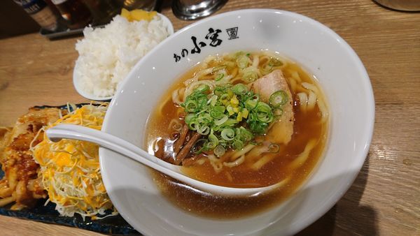 「しょうが焼き定食、らーめん(小)」@らーめんとしょうが焼き あの小宮の写真