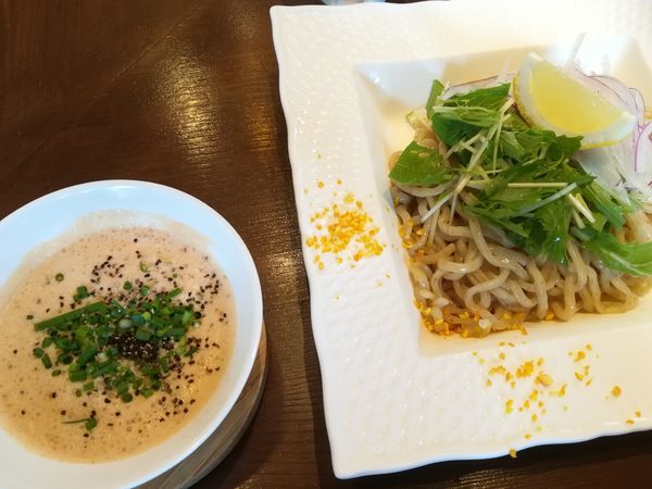 「冷製つけ麺 オマール海老湯」@麺屋はやぶさ 大須店の写真