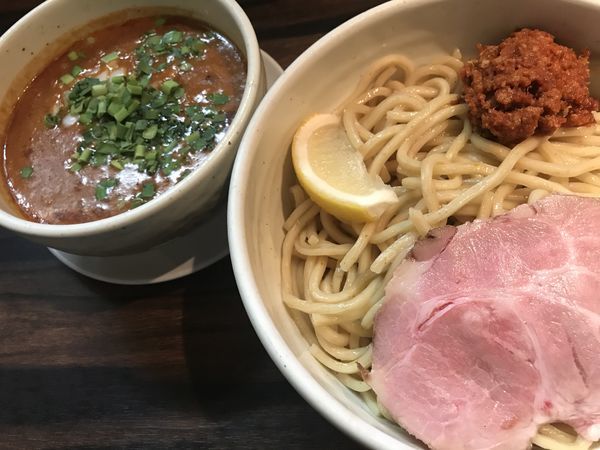 「タンタンつけめん(大盛り)」@(麺)並木商事の写真