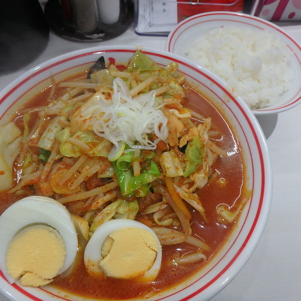 「北極やさいシャキシャキ(930円)、半ライス(120円)」@蒙古タンメン中本 橋本店の写真