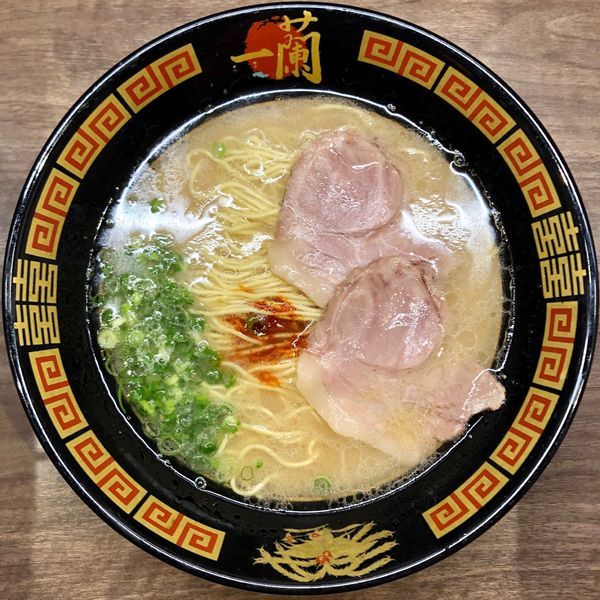 「天然とんこつラーメン (790円)」@一蘭 太宰府店の写真
