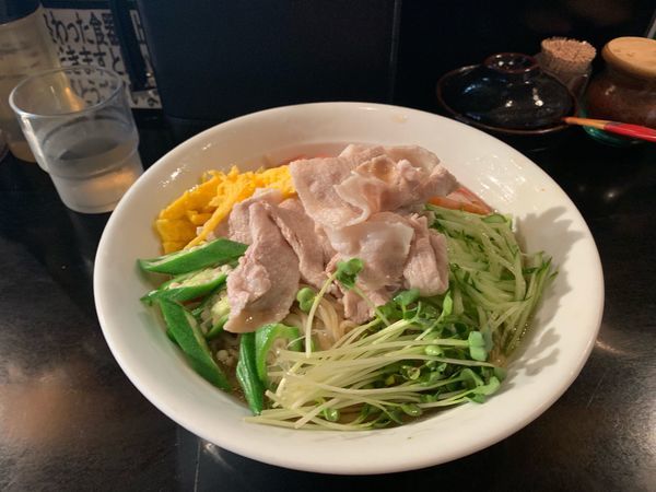 「豚しゃぶ冷やし中華」@麺家 うえだの写真