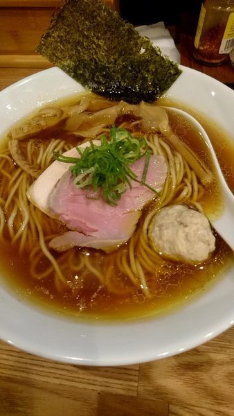 「地鶏醤油」@自家製麺 純の写真