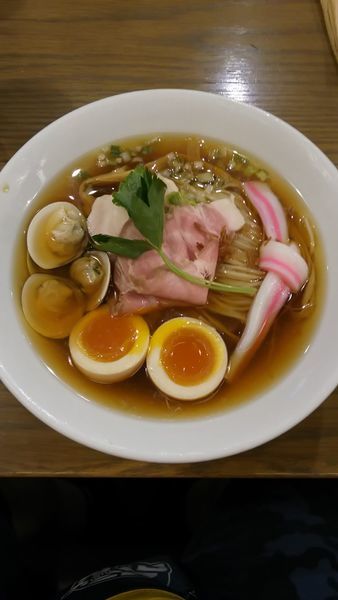 「【期間限定】3種貝の特製冷やしSOBA」@むぎとオリーブ さいたま新都心店の写真