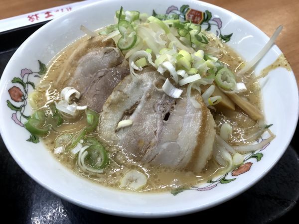 「餃子の王将ラーメン（醤油豚骨）」@餃子の王将 新橋駅前店の写真