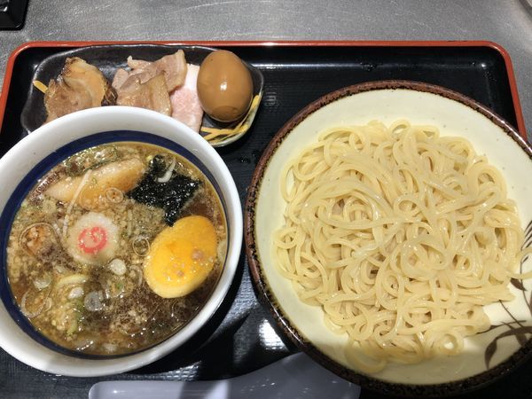 「もりそば+柏幻霜ポーク全部のせ」@松戸富田麺絆の写真