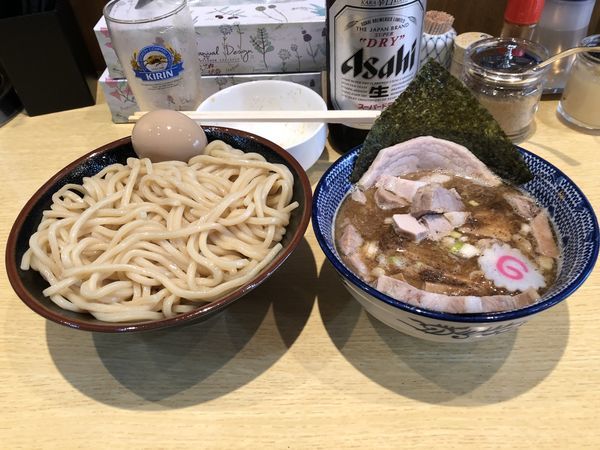 「つけチャーシュー+ビール」@くり山の写真