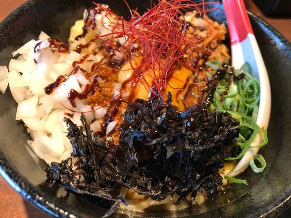 「黒板メニュー③KARA_MAZE（刻みタマネギ、九条ネギ）」@中華蕎麦 志の写真