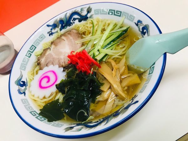 「冷やしラーメン」@修ちゃんラーメン 山形駅前本店の写真