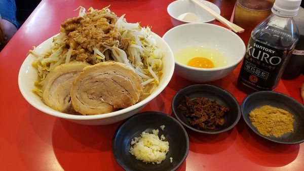 「ラーメン　豚１枚　玉子　魚粉」@豚ゆうの写真