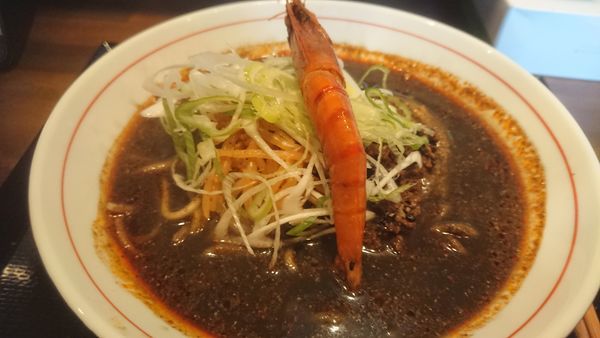 「マーラー黒担々麺（サービス価格５００円）」@佐藤のら～めんの写真