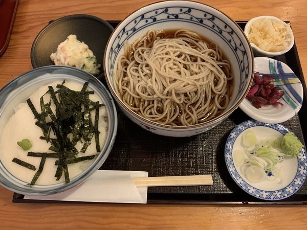 「日替わりご飯とお蕎麦のセット 750円」@そば処 朝日屋の写真