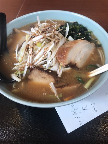 「ネギ味噌チャーシュー麺大盛り(1000円+100円)」@森田屋の写真
