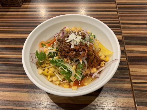 「冷やしサラダ担々麺（辛3）」@Chinese Dining 胡食 ~kokuu~の写真