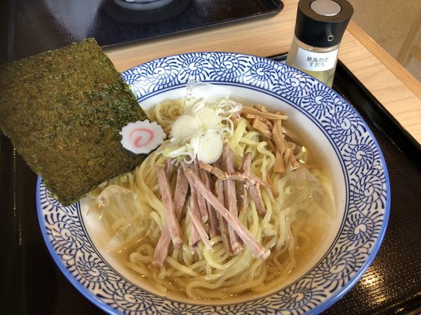 「冷やしラーメン 塩 850円 チャー丼 300円」@夢天下 佐倉本店の写真