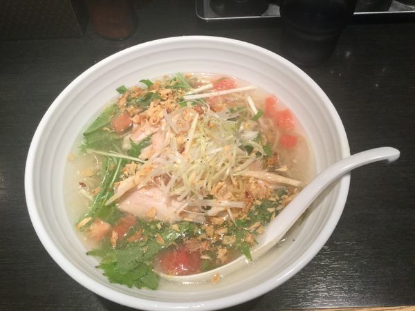 「【夏季限定】冷やし鶏そば(¥800)」@自家製麺 鶏そば 三歩一の写真