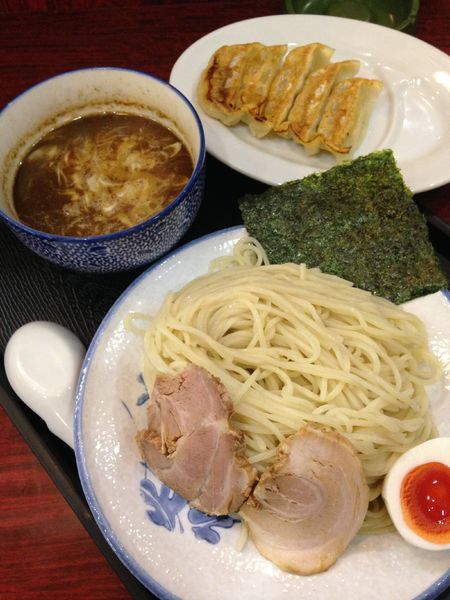 「つけ麺 大盛880円 餃子5個300円」@麺や ふくろうの写真