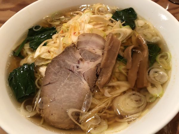 「支那そば＋ネギ」@支那そば 哉の写真