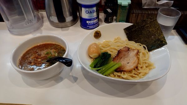 「海老つけ麺 味玉」@海老・特濃煮干そば まるはの写真