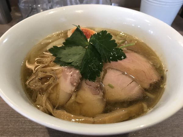 「特製三位一体(鯵煮干し×生椎茸×鶏)」@中華そば 和渦 TOKYOの写真