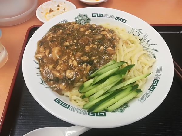 「8/27 ガパオ汁なし麺590円」@日高屋 戸塚西口店の写真