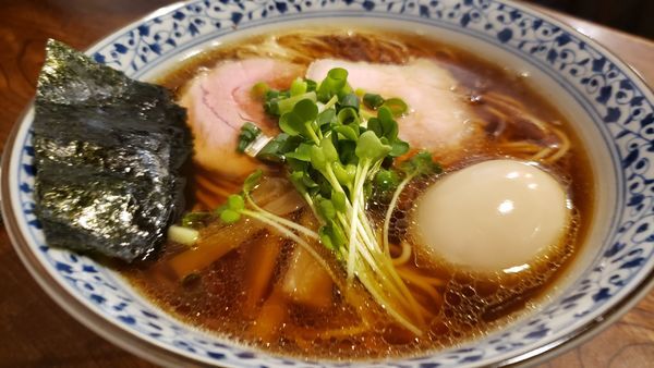 「中華そば 750円 味玉100円」@らーめん 奏と伍の写真