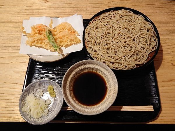 「天ざるそば」@並木藪蕎麦の写真