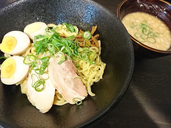 「つけめん+煮玉子(880円)」@あら焼鶏白湯 カシムラの写真