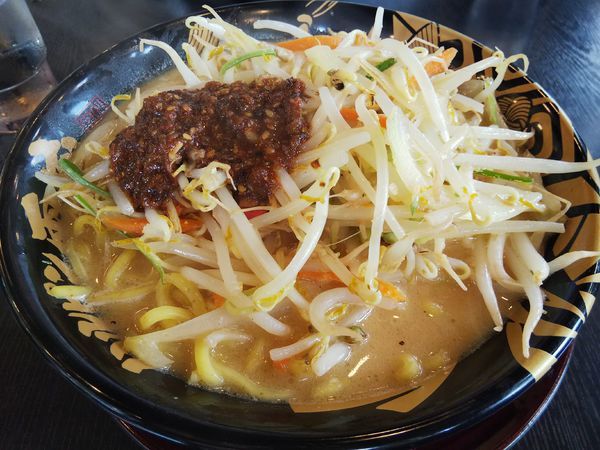 「野菜たっぷりたれ味噌らーめん」@ハルピン味噌らーめん 雷蔵の写真