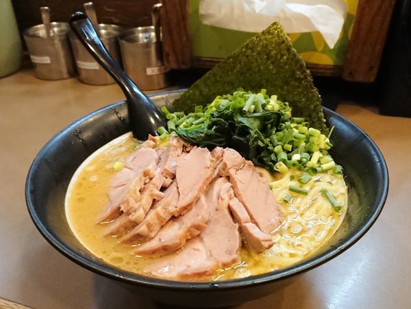 「太麺 肉３点盛」@誠屋 大森山王店の写真