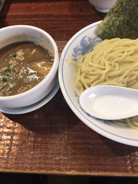 「こってり煮干しつけ麺（850円）」@初代青樹の写真
