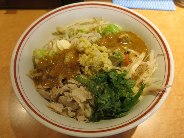 「汁なし冷しタンメン：780円」@東京タンメン トナリ アトレ上野店の写真