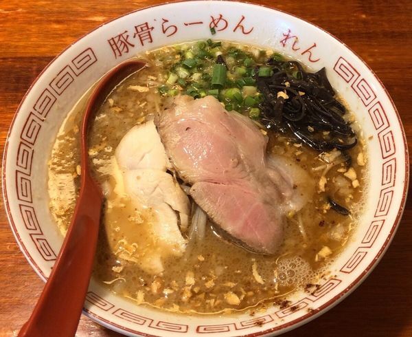 「熊本ラーメン」@豚骨らーめん れんの写真