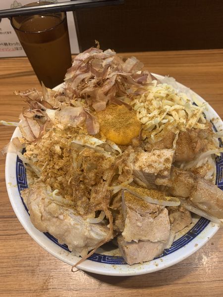 「汁なし（大） 豚一枚 カレー」@びんびん豚の写真