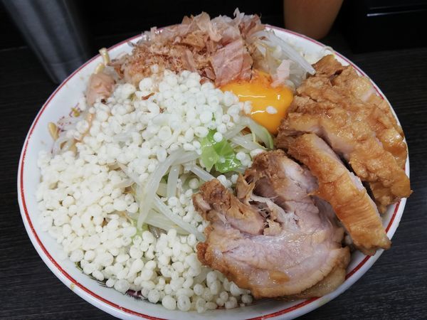 「小豚冷やし汁なし」@ラーメン二郎 川越店の写真