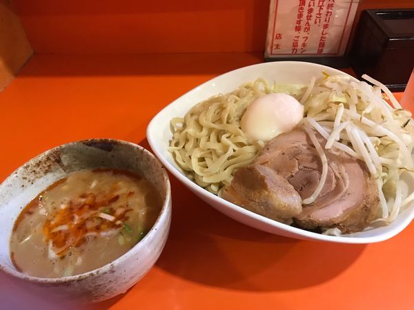 「つけ麺醤油 豚1枚 温玉付き 920円」@ちばからの写真