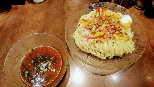 「【限定】冷チキ～ンカレーつけ麺(中盛)」@麺屋武蔵 武骨外伝の写真