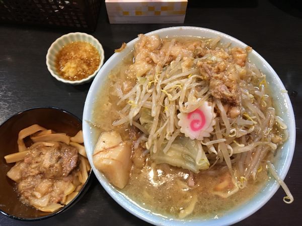 「ラーメン＋野菜増し＋アブラ付きメンマ＋生姜ダレ」@自家製麺 No11の写真