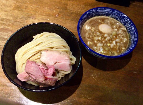 「数量限定 豚骨魚介つけ麺  中盛 with味玉」@麺屋 食べいろの写真