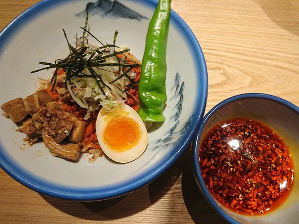 「柚子辛紅錦つけ麺(麺少なめ)1380円」@AFURI辛紅 kara kurenaiの写真