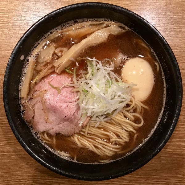 「魚介正油大盛 ¥700円（味玉サービスCP）」@中華そば 桃李の写真