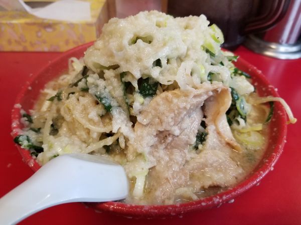 「半チャーハンとらーめんセット+もやし」@らーめん弁慶 浅草本店の写真