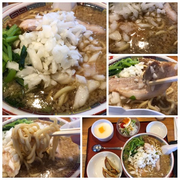 「ランチ Cセット950円 半中華、サラダ、餃子2個、杏仁豆腐」@大むら食堂の写真