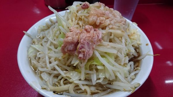 「小ラーメン(ﾆﾝﾆｸﾏｼｱﾌﾞﾗ)」@ラーメン二郎 越谷店の写真