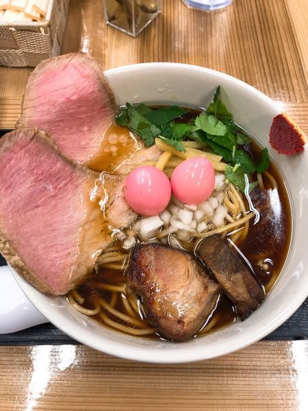 「らーめん 全部入り」@仮麺中(角打ち わかさや)の写真