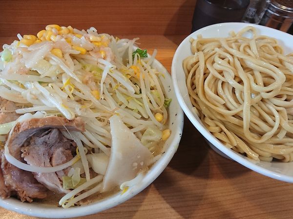「なみのりつけ麺＋豚」@ラーメン二郎 八王子野猿街道店2の写真