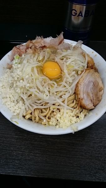 「小冷やし汁なし(にんにく少なめ)」@ラーメン二郎 川越店の写真